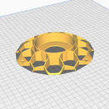 3DPPA Spherical Mesh Lamp Shade | Geometric Hexagon Pendant Light | Hypnotic Gradient Lighting | Modern 3D Printed Home Decor - LV3DPrinting