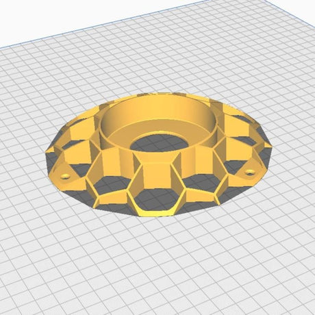 3DPPA Spherical Mesh Lamp Shade | Geometric Hexagon Pendant Light | Hypnotic Gradient Lighting | Modern 3D Printed Home Decor - LV3DPrinting