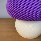 Lunfardo Jongo Table Lamp | Mushroom Lamp | RippleMesh Texture | Modern Home Decor | Geometric Lighting | 3D Printed Lamp | Gift Idea