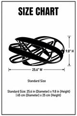 Lamp Printed IAP Helix Chandelier | 3D Printed LED Ceiling Light | Sculptural Pendant Lamp
