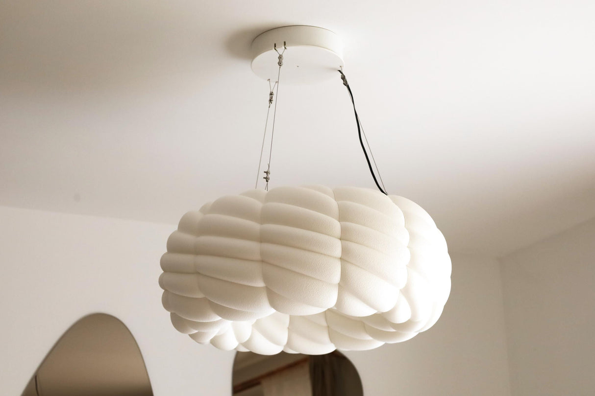 Lamp Printed IAP Airy Chandelier V2 Helix | Cloud Chandelier | 3D Printed Pendant Light | Modern Ceiling Lamp