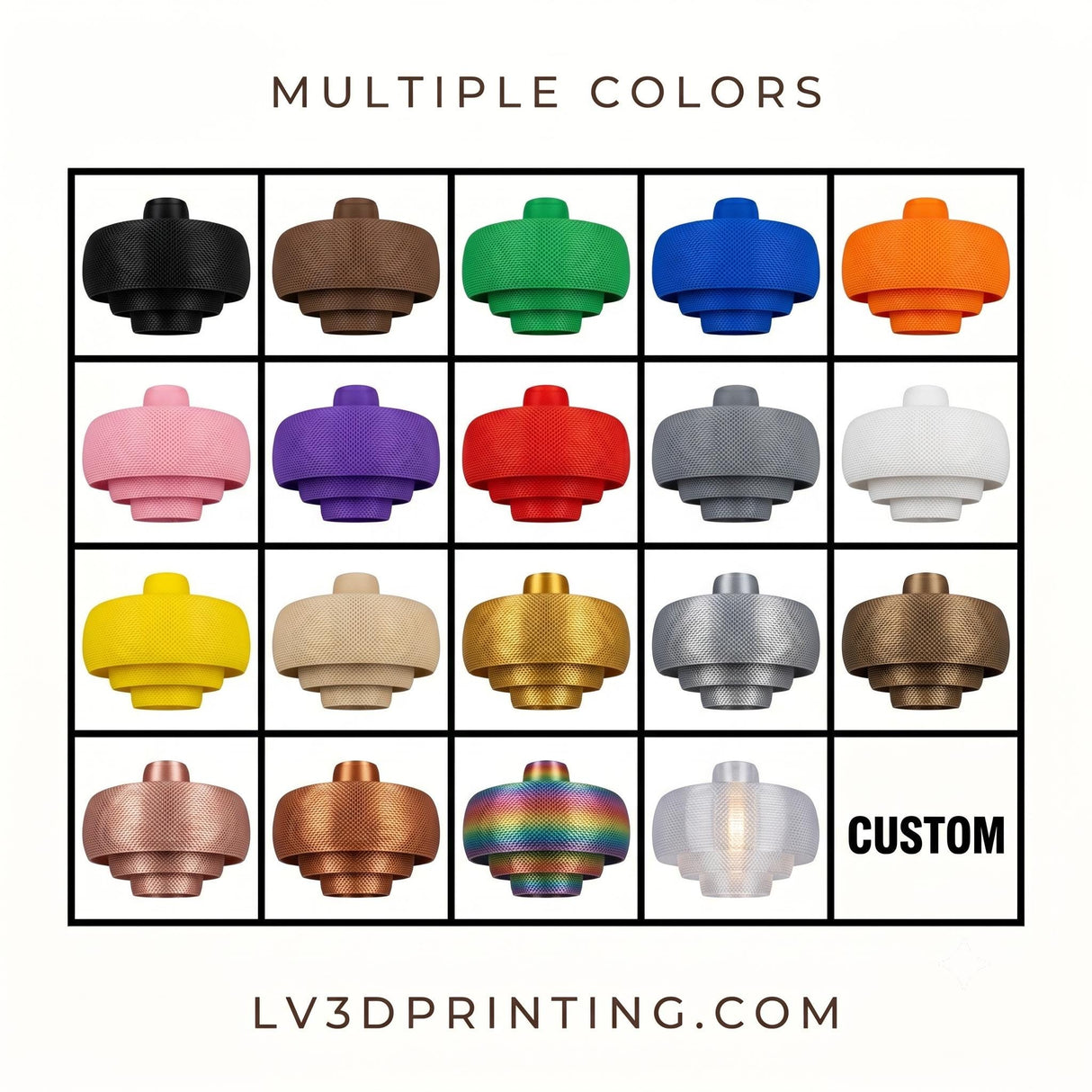 Luciana Pendant Lamp Shade, 3D Printed Hanging Light, Modern Ceiling Light Cover, Contemporary Lighting Decor
