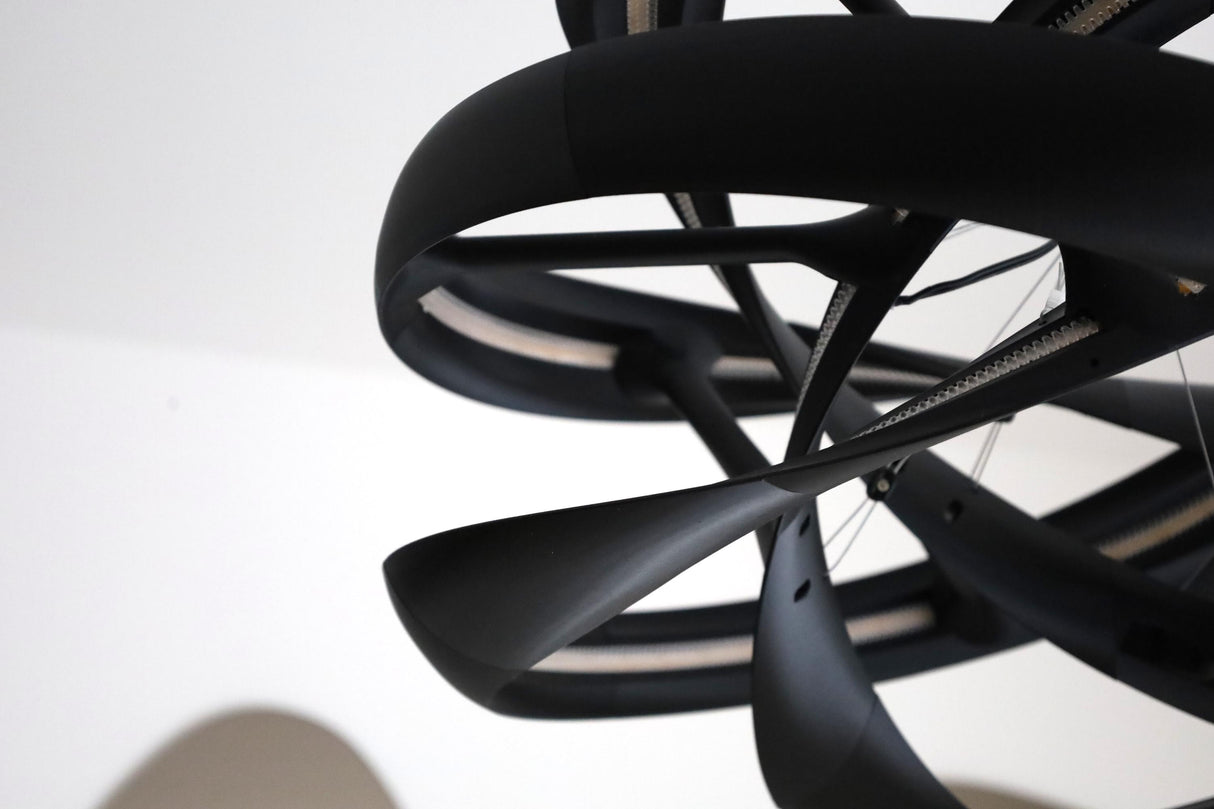 Lamp Printed IAP Helix Chandelier | 3D Printed LED Ceiling Light | Sculptural Pendant Lamp