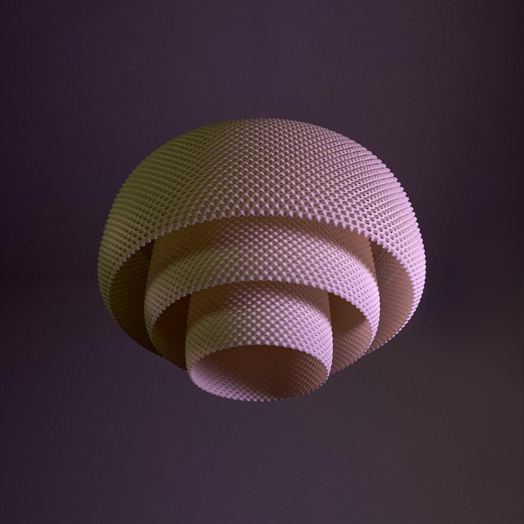 Luciana Pendant Lamp Shade, 3D Printed Hanging Light, Modern Ceiling Light Cover, Contemporary Lighting Decor