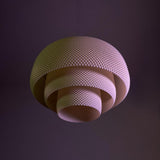 Luciana Pendant Lamp Shade, 3D Printed Hanging Light, Modern Ceiling Light Cover, Contemporary Lighting Decor