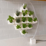 LV 3D Modular Wall Mounted Hydroponic System | Expandable Indoor Herb Garden | Magnetic Vertical Planter Kit