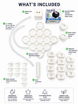 LV 3D Modular Wall Mounted Hydroponic System | Expandable Indoor Herb Garden | Magnetic Vertical Planter Kit