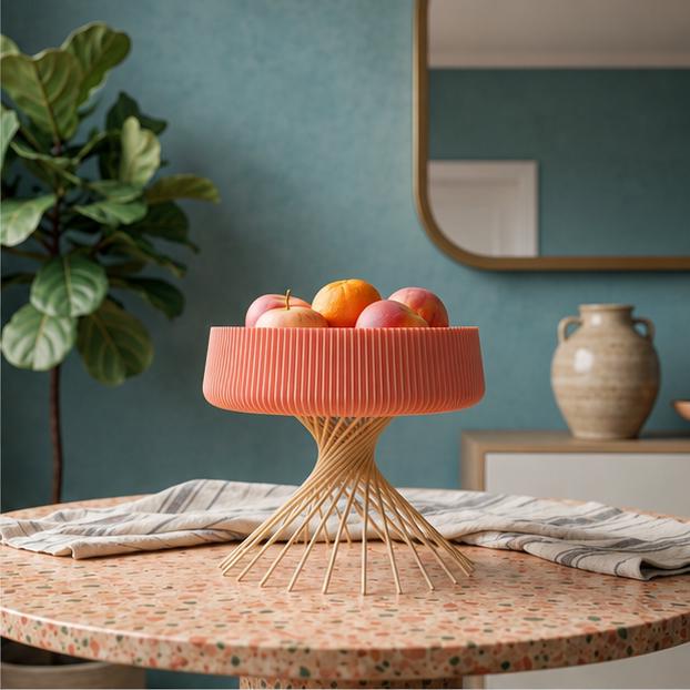 Gazzaladra Kitchen & Dining Fire Fruit Bowl Decor | Tableware | Decorative Bowl | Fruit Bowl