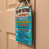 LV 3D Funny Bathroom Door Sign | Do Not Disturb Hanging Sign | Restroom Decor | Office Bathroom Sign | Gag Gift