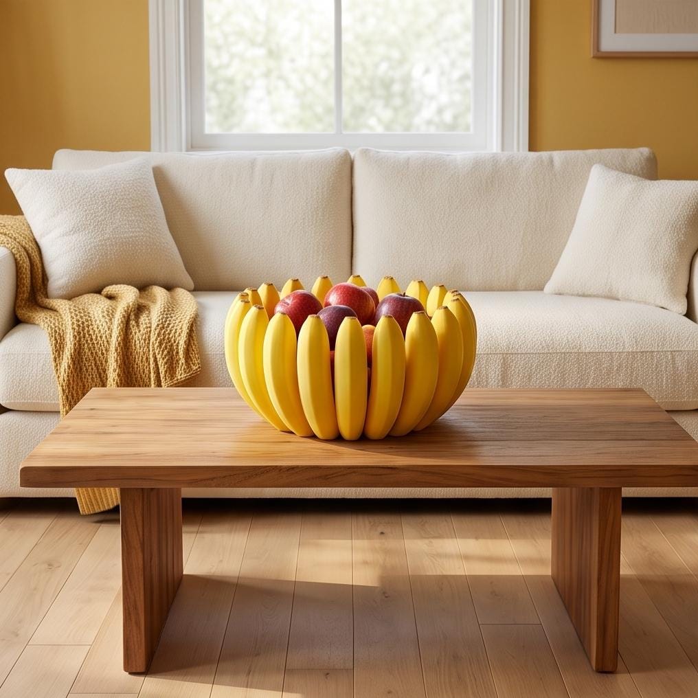 Gazzaladra Banana Bowl l Decor | Tableware | Decorative Bowl | Fruit B
