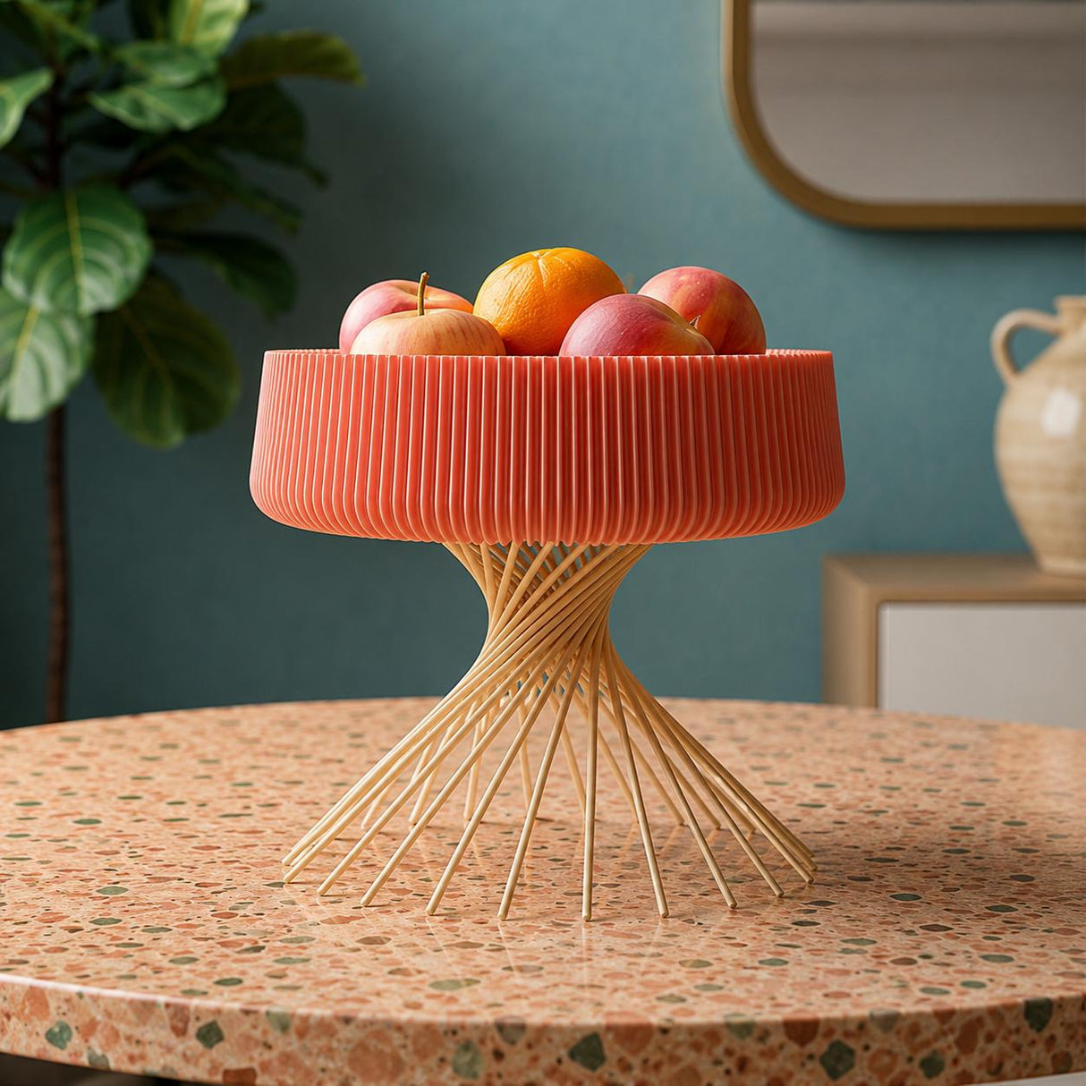Gazzaladra Kitchen & Dining Fire Fruit Bowl Decor | Tableware | Decorative Bowl | Fruit Bowl