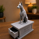 LV 3D Custom Dog Memorial Statue from Photo | Personalized Pet Loss Gift | Dog Urn with Ashes Drawer | Pet Remembrance Sculpture