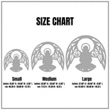 LV 3D Guardian Angel Wall Shelf | Christian Wall Decor | Floating Prayer Shelf | Geometric Angel Art