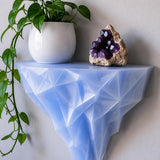 LV 3D Iceberg Wall Shelf | Geometric Floating Shelf | Crystal Ice Display Shelf | Modern Wall Decor | Polygon Shelf