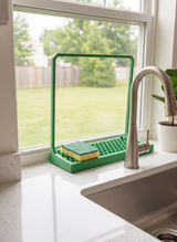 Gazzaladra Kitchen Sponge Holder | Sink Sponge Organizer | 3D Printed Sponge Dryer | Honeycomb Drain Tray | Modern Kitchen Sink Accessory
