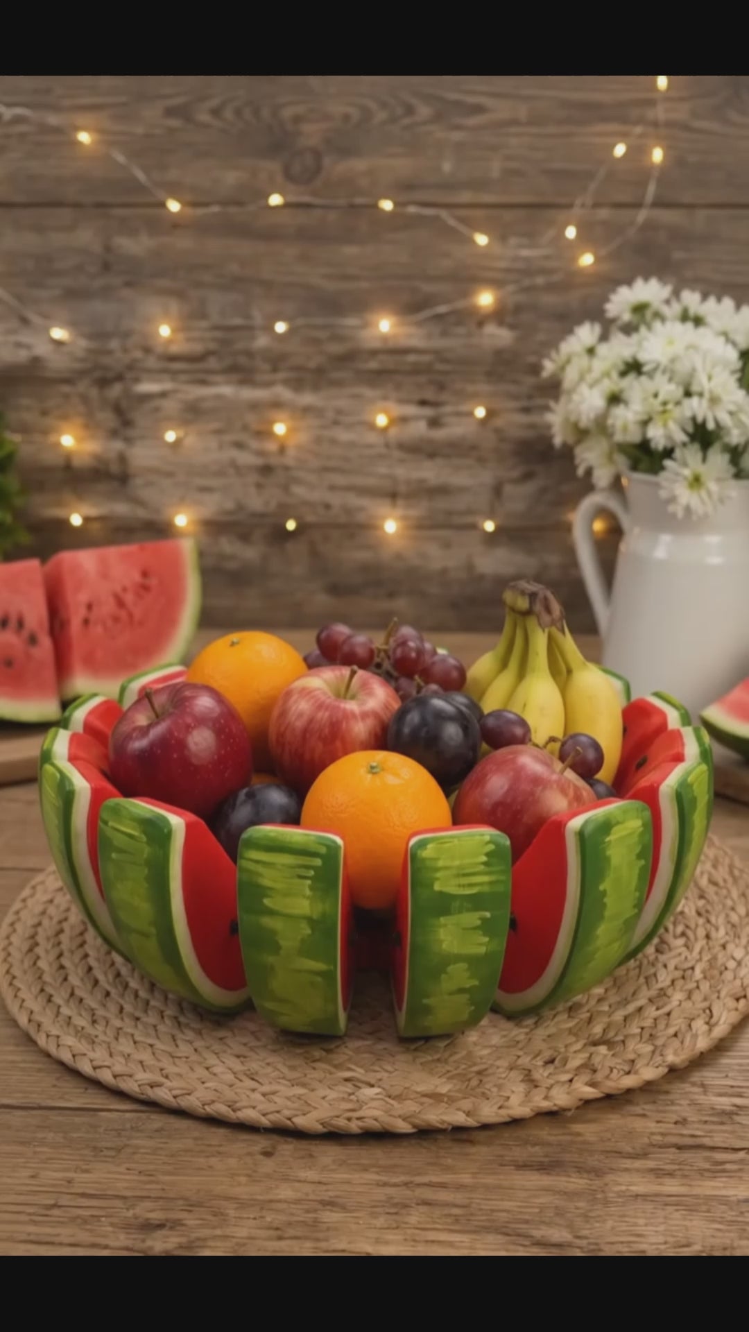 LV 3D Watermelon Bowl l Decor | Tableware | Decorative Bowl | Fruit Bowl