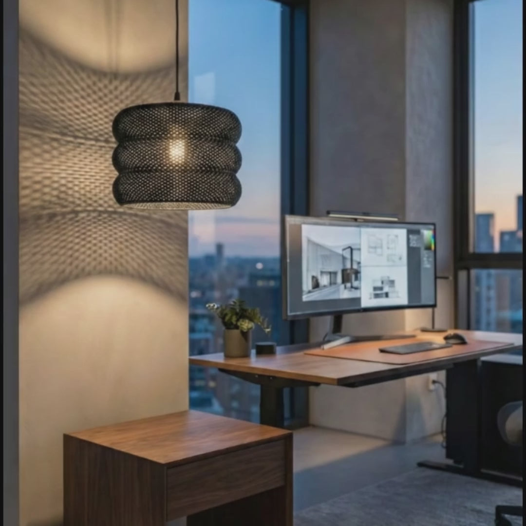 Lunfardo Mara Ripplemesh Lamp Shade | Home Decor | Gift Idea | Geometric | Pendant Lighting