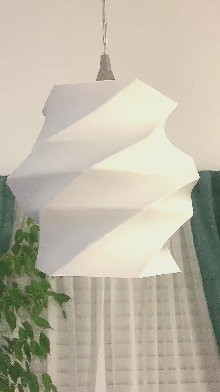 3DPPA Flowing Lamp Shade | Home Decor | Gift Idea | Geometric | Pendant Lighting